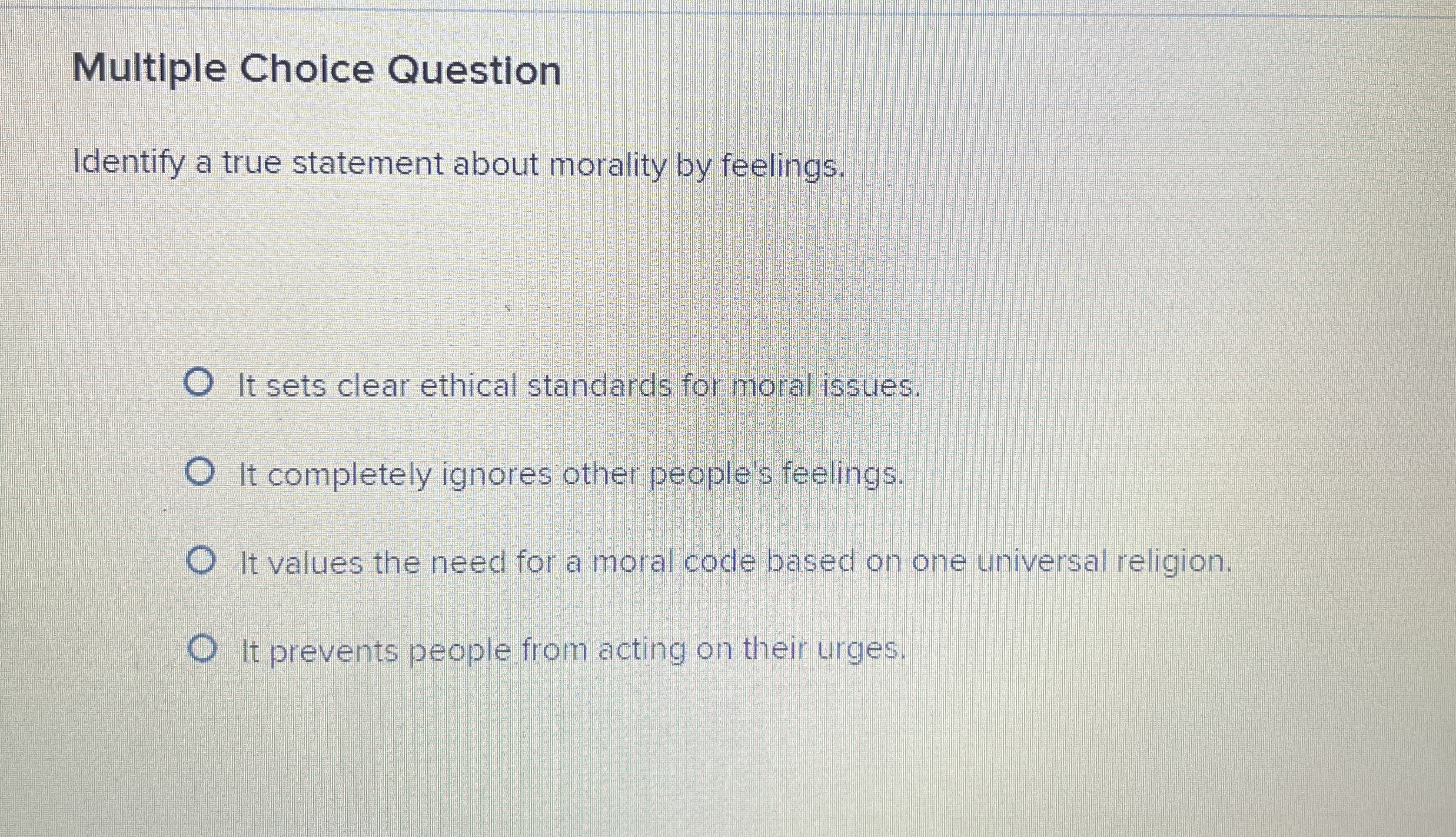Solved Multiple Choice QuestionIdentify a true statement | Chegg.com
