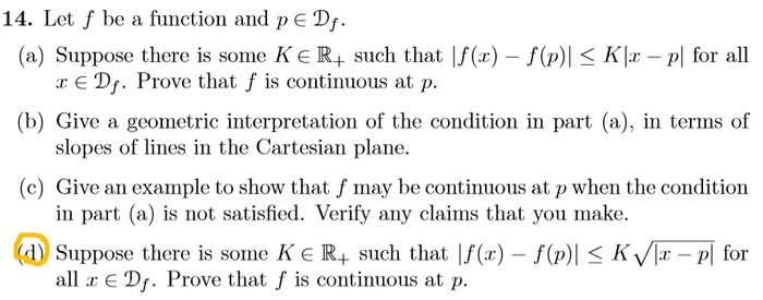 Solved Please help with 14-d by using eplison-delta | Chegg.com