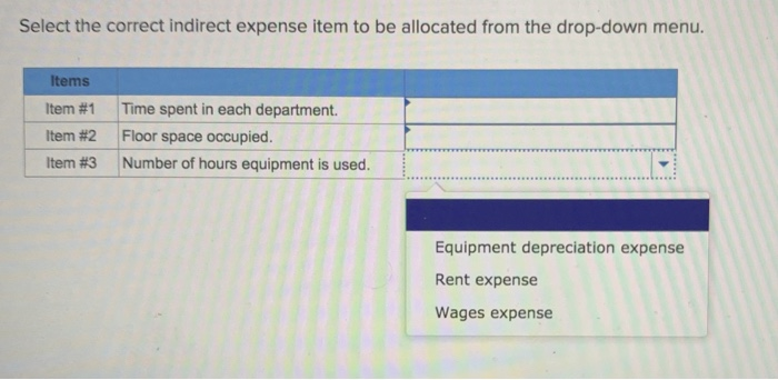 solved-select-the-correct-indirect-expense-item-to-be-chegg