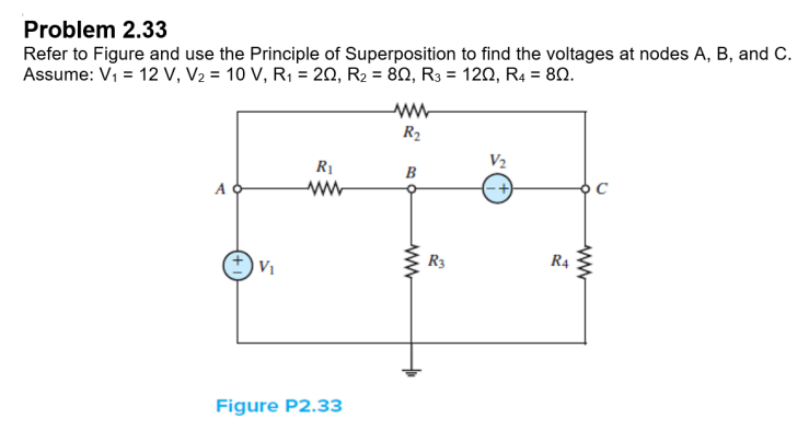 Problem 2.33Refer to ﻿Figure and use the Principle of | Chegg.com