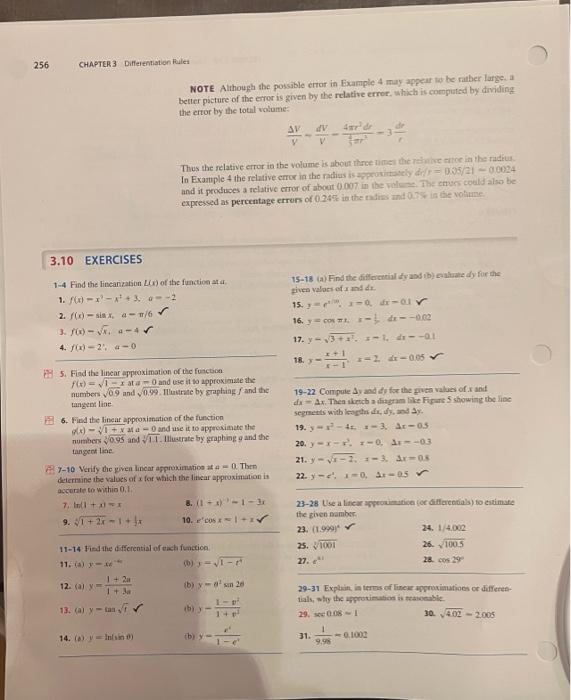 Solved 256 CHAPTER 3 Differentiation Rules 2. f(x)-sinx, | Chegg.com