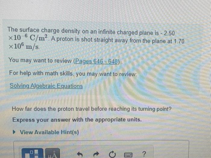 Solved The surface charge density on an infinite charged