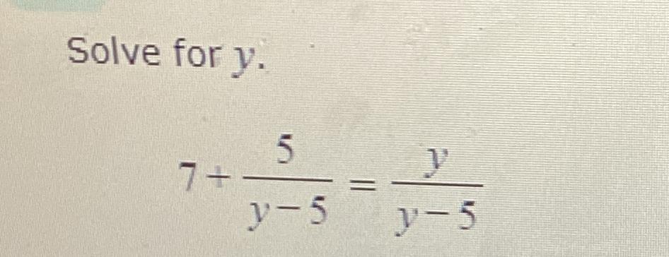 5y 8x =- 5 solve for y