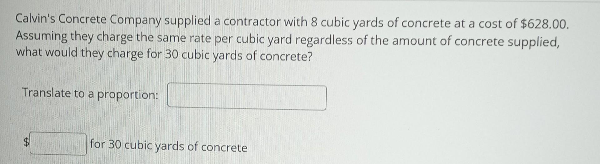 Solved Calvin's Concrete Company supplied a contractor with