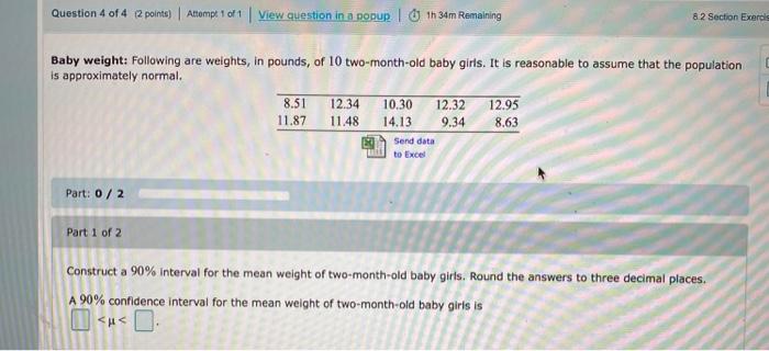 Solved Question 4 of 4 2 points) Attempt 1 of 1 View | Chegg.com