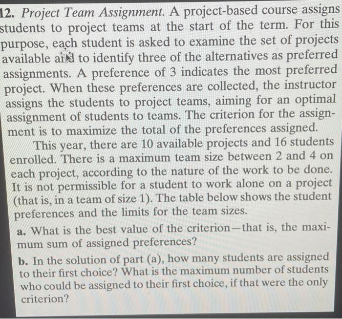 project online team assignment pool