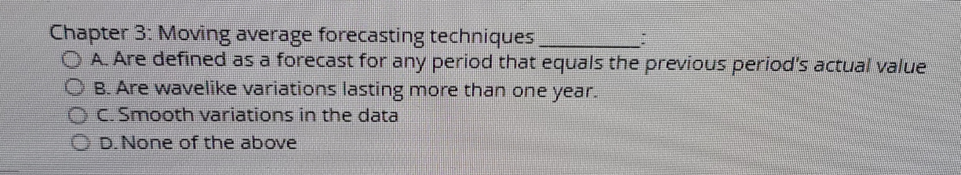 Solved Chapter 3 ï Moving Average Forecasting Techniques Chegg Solved Chapter 3 ï Moving Average Forecasting Techniques Chegg