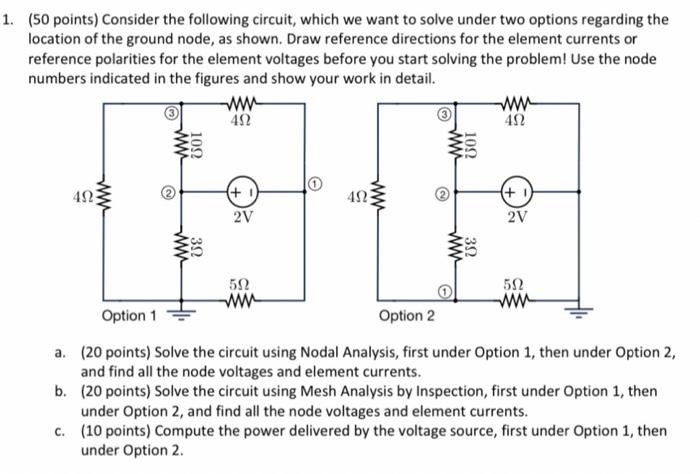 Solved ( 50 points) Consider the following circuit, which we | Chegg.com