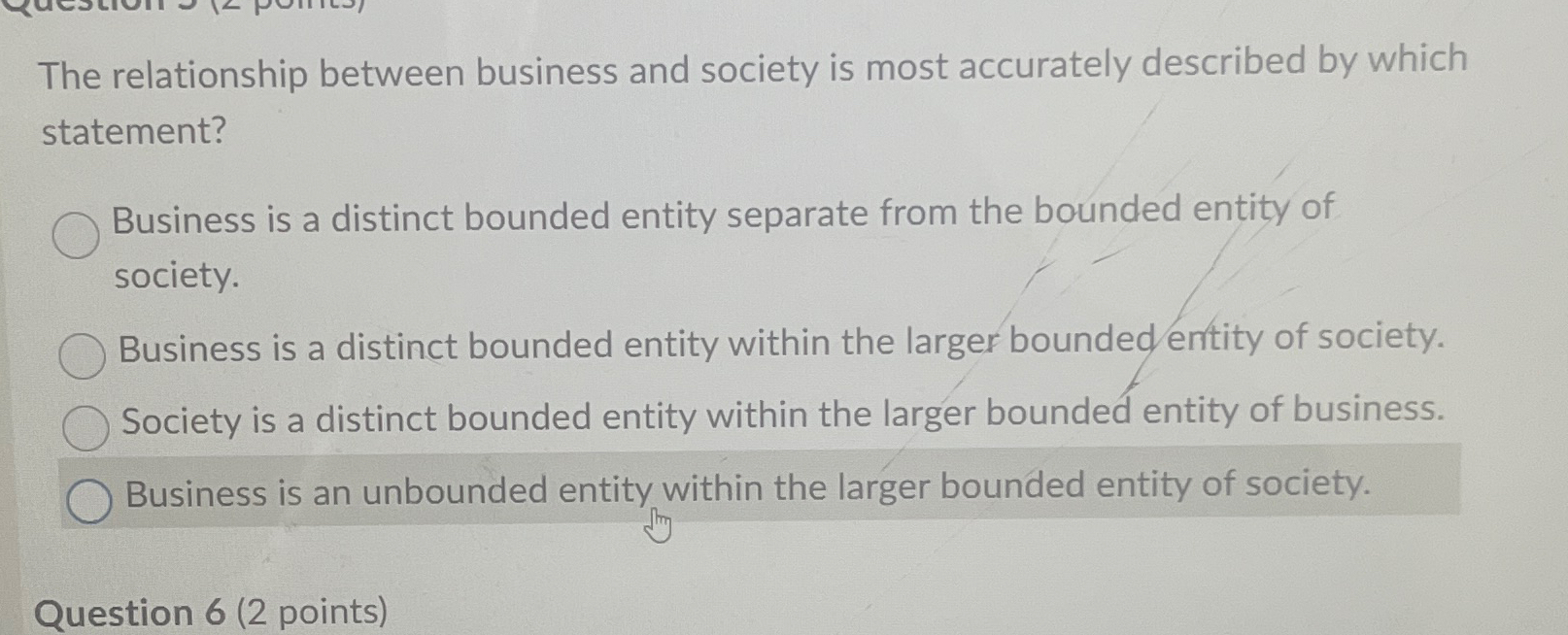 Solved The relationship between business and society is most | Chegg.com