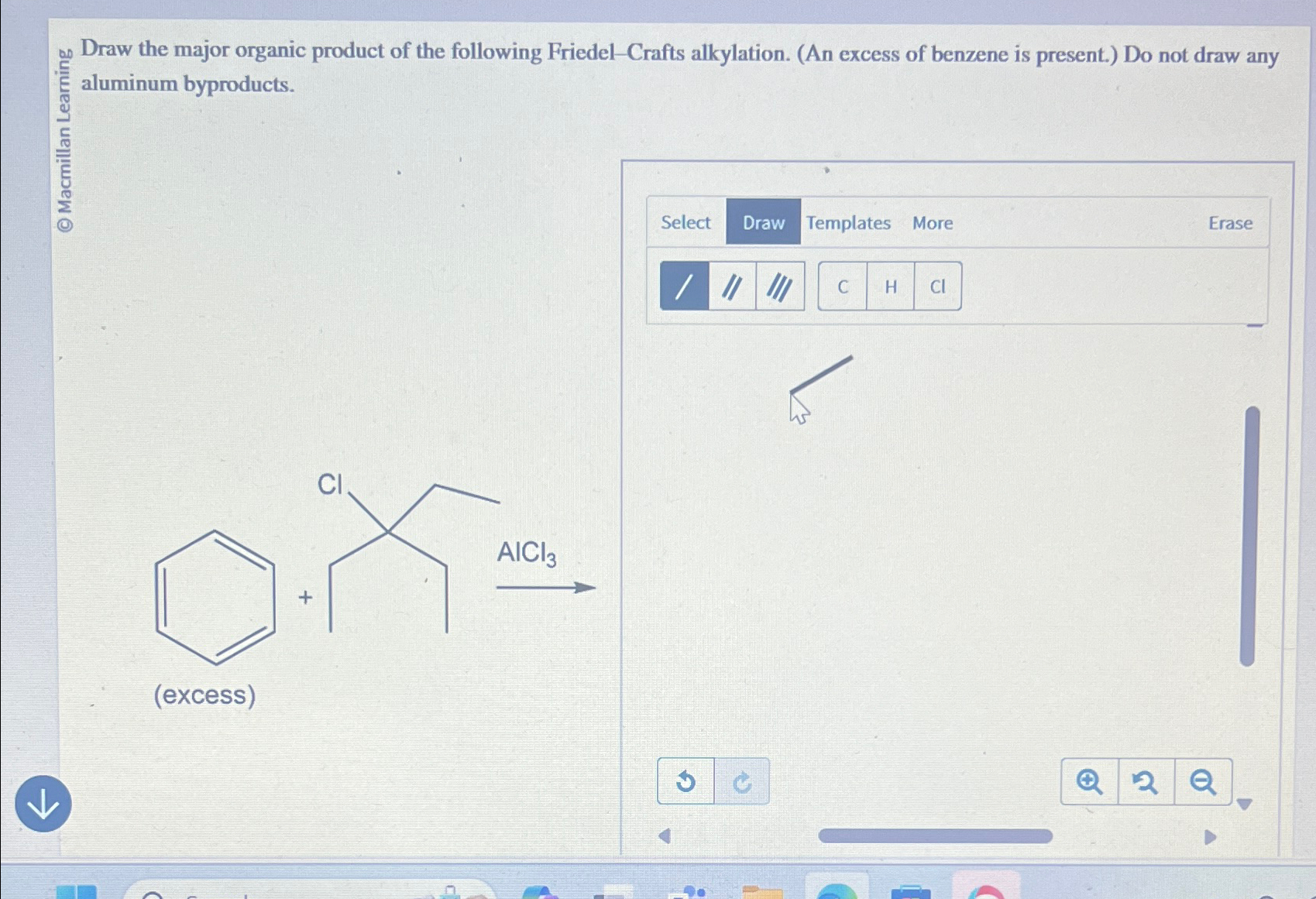 Solved Draw the major organic product of the following | Chegg.com