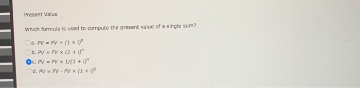 Solved Time Value of Money The time value of money | Chegg.com