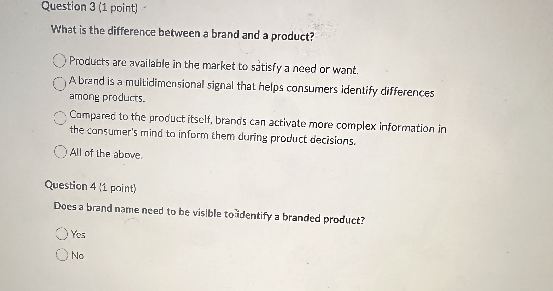 Solved Question 3 (1 ﻿point)What is the difference between a | Chegg.com
