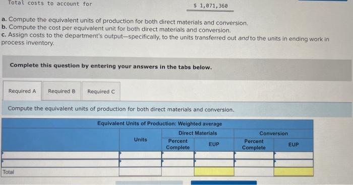 Solved Compute the equivalent units of production for both | Chegg.com