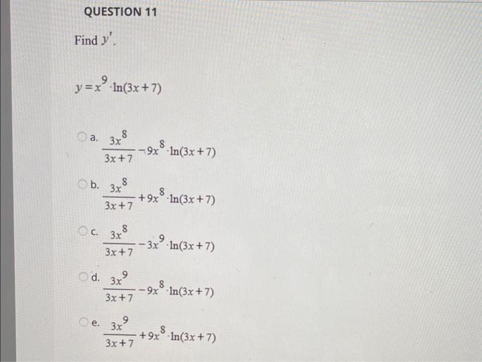 7 x 3 ) 9 x 1 )  8