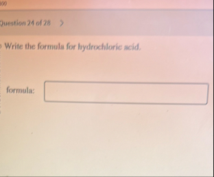 Solved 100Duestion 24 ﻿of 28Write the formula for | Chegg.com