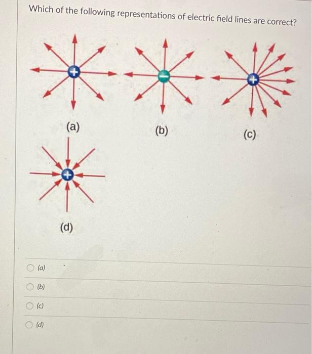 Solved Which of the following representations of electric | Chegg.com