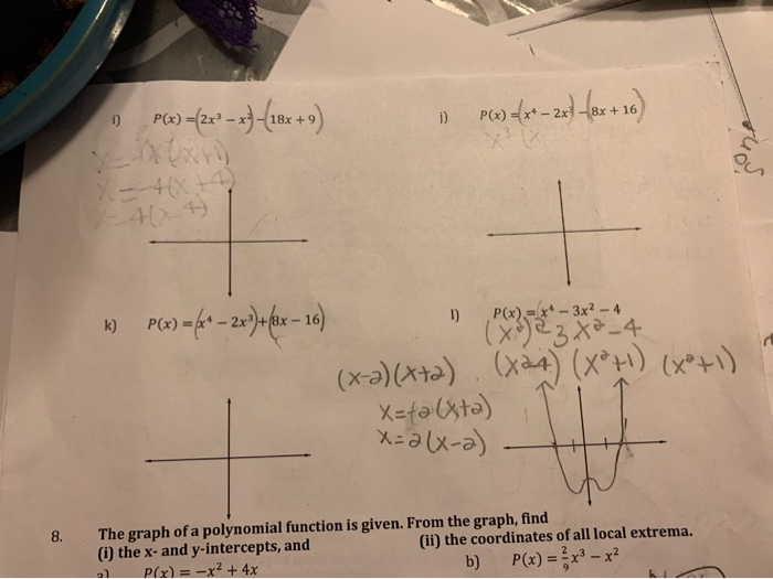Solved factor the polynomial and use the factored form to | Chegg.com