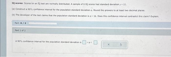 Solved Construct a 90% confidence interval for the | Chegg.com