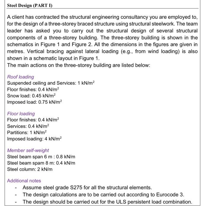 Solved Steel Design (PART 1) A client has contracted the | Chegg.com