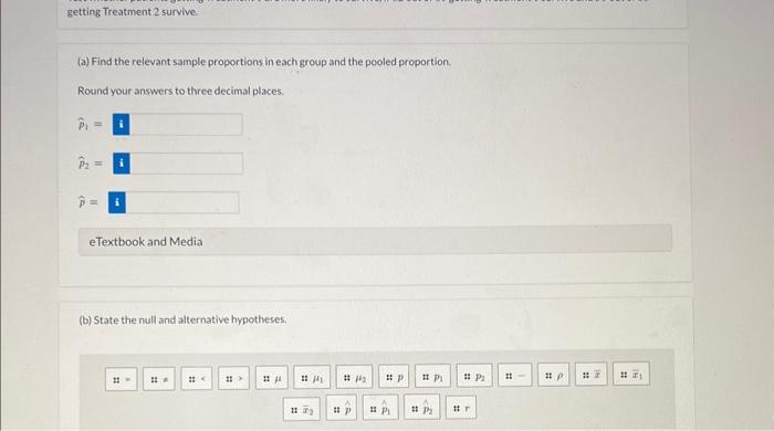 (a) Find the relevant sample proportions in each | Chegg.com