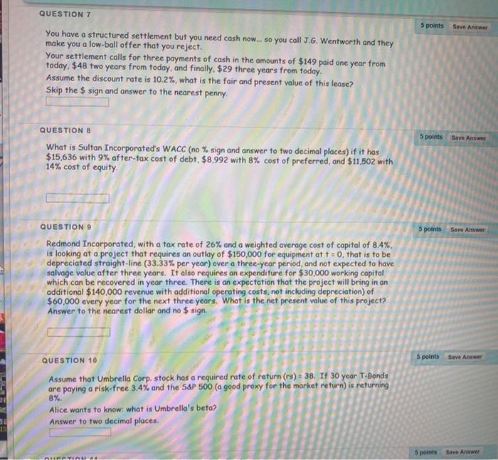 Solved QUESTION 7 5 points Save Answer You have a structured | Chegg.com