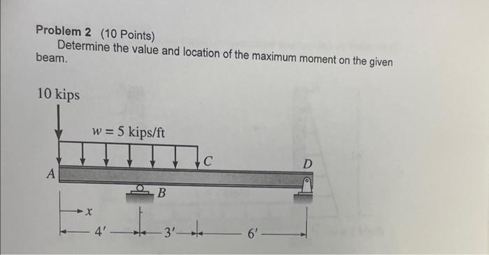 Solved Problem 2 (10 Points) Determine the value and | Chegg.com
