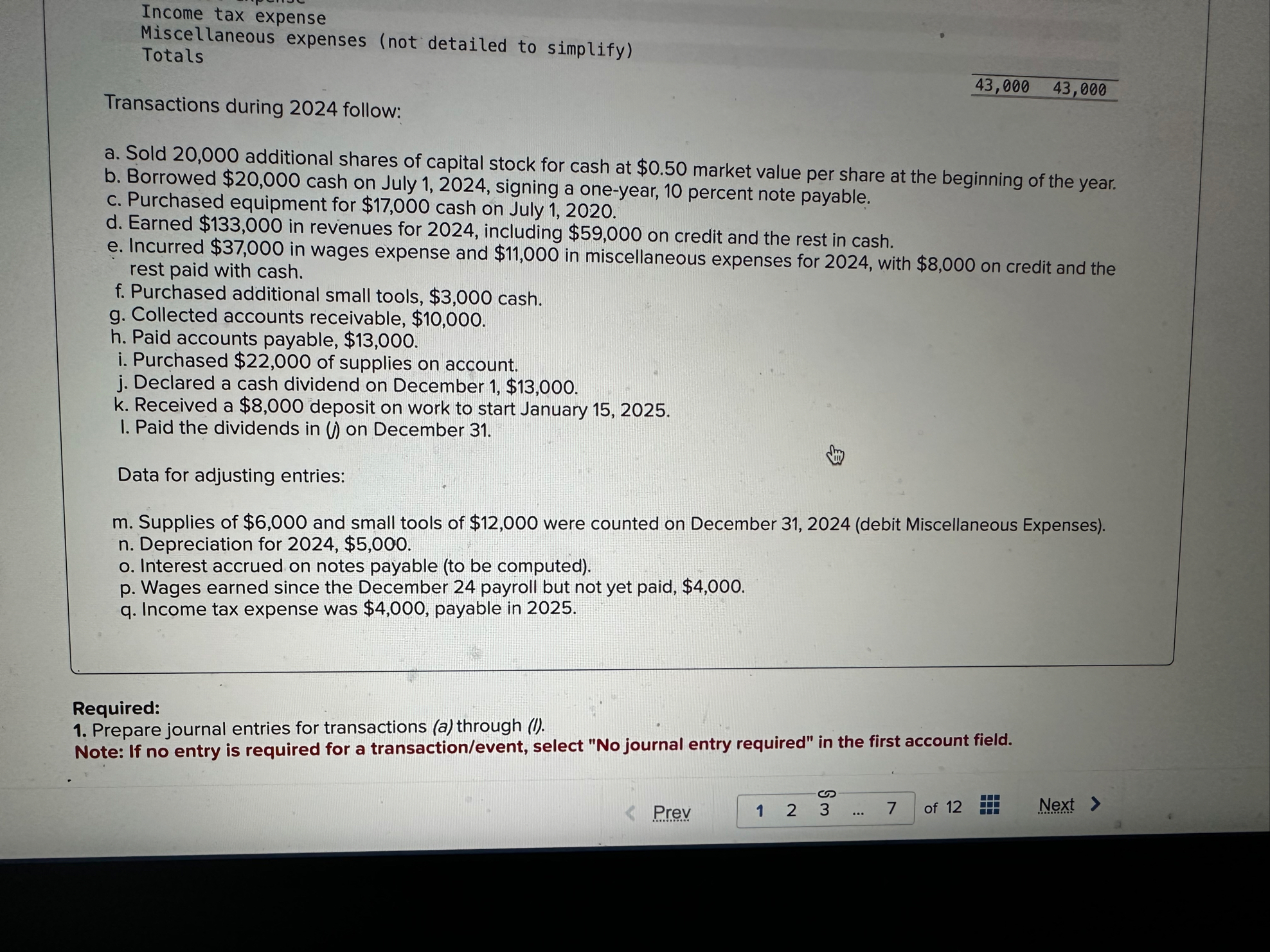 Solved Can u solve this and make this a journal entrie | Chegg.com