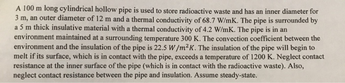 Solved what is the maximum temperature of the inner surface | Chegg.com