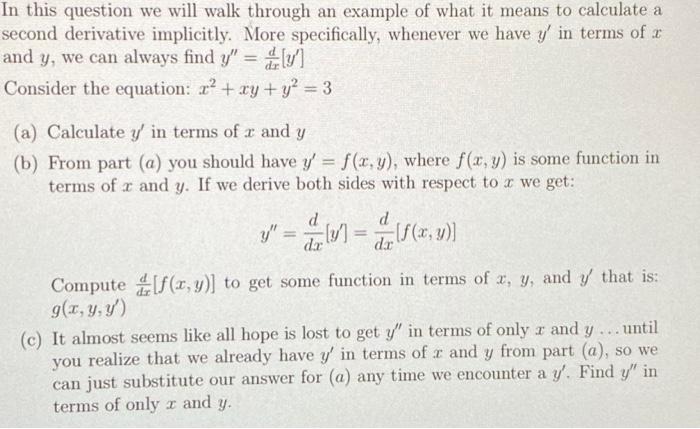 Solved n this question we will walk through an example of | Chegg.com