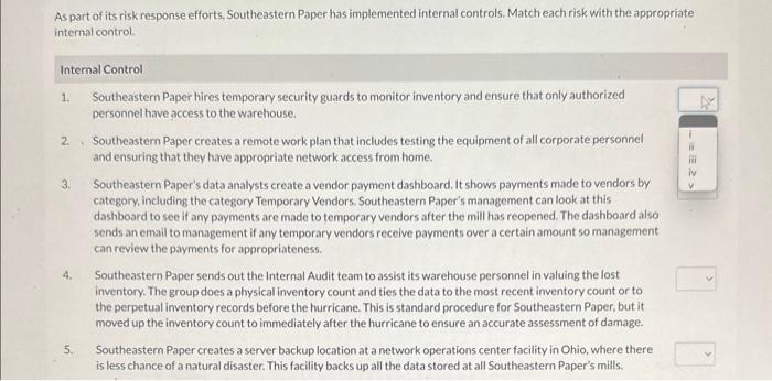 Solved Southeastern Paper Is A Paper Manufacturing Company Chegg Com   Image