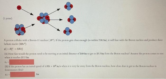 Solved A Proton Collides With A Boron-11 Nucleus ( B11). If | Chegg.com