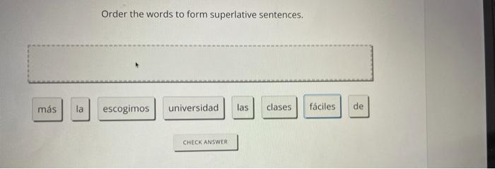 How To Form Superlative Sentences In Spanish