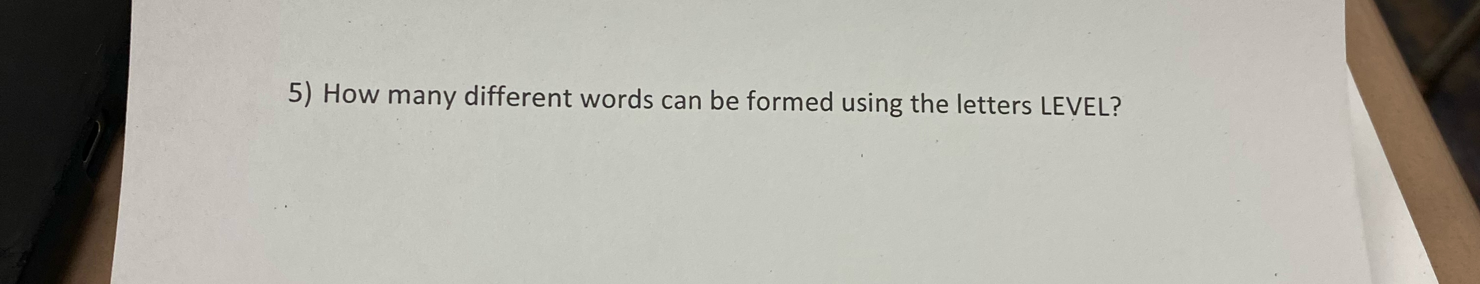 How many different words can be formed using the | Chegg.com