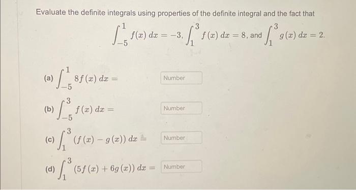Solved Evaluate the definite integrals using properties of | Chegg.com