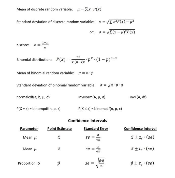 Solved Mean of discrete random variable: 4 = 2 x.P(x) | Chegg.com