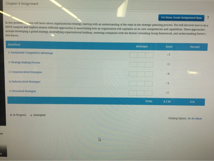 Solved Chapter 6 Assignment I'm Done, Grade Assignment Now | Chegg.com