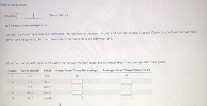 Solved Back to Assignment Attempt Do No Harm / 4 4. The | Chegg.com