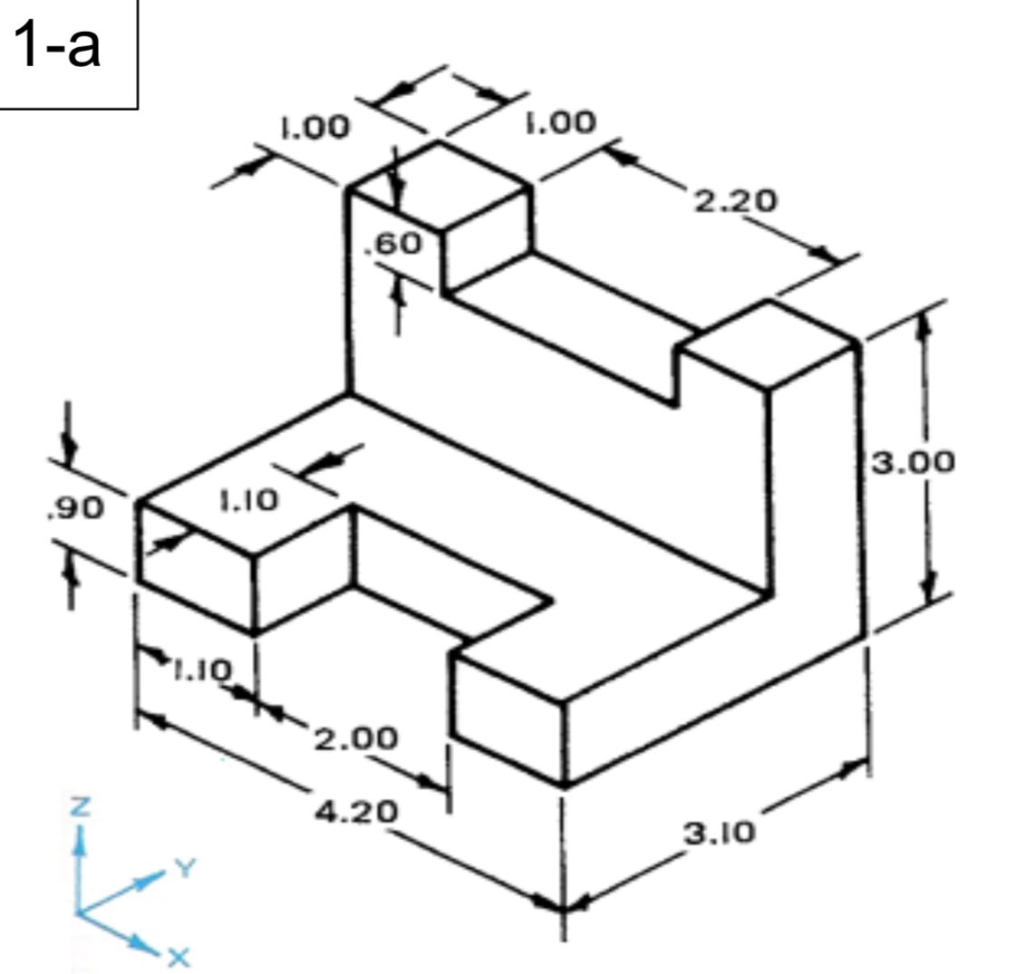 Solved This is for drawing in first view form | Chegg.com