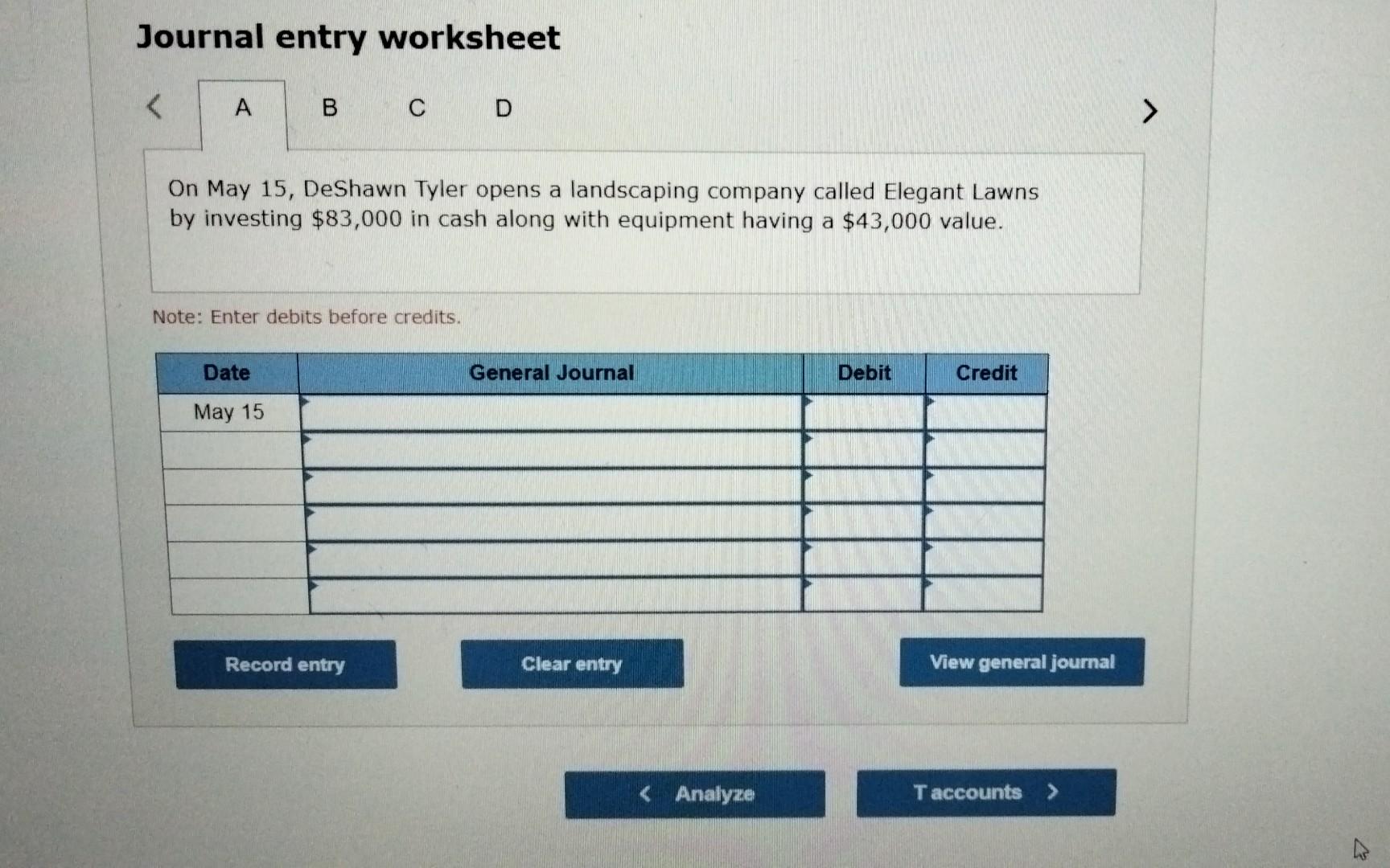 Solved For Each Transaction, (1) Analyze The Transaction | Chegg.com