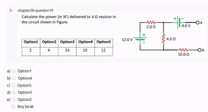 Solved 3. Chapter 28-question 19 Calculate The Power (in W) | Chegg.com