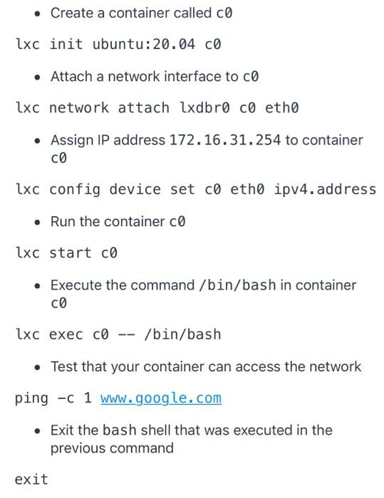 please need help with this and the commands that were | Chegg.com