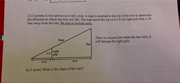 Solved A tree service is to fell a tree. A rope is attached | Chegg.com