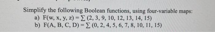 Solved Implement the following Boolean function F, together | Chegg.com