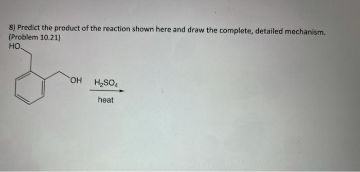 Solved 1) Draw the complete detailed mechanism for the | Chegg.com
