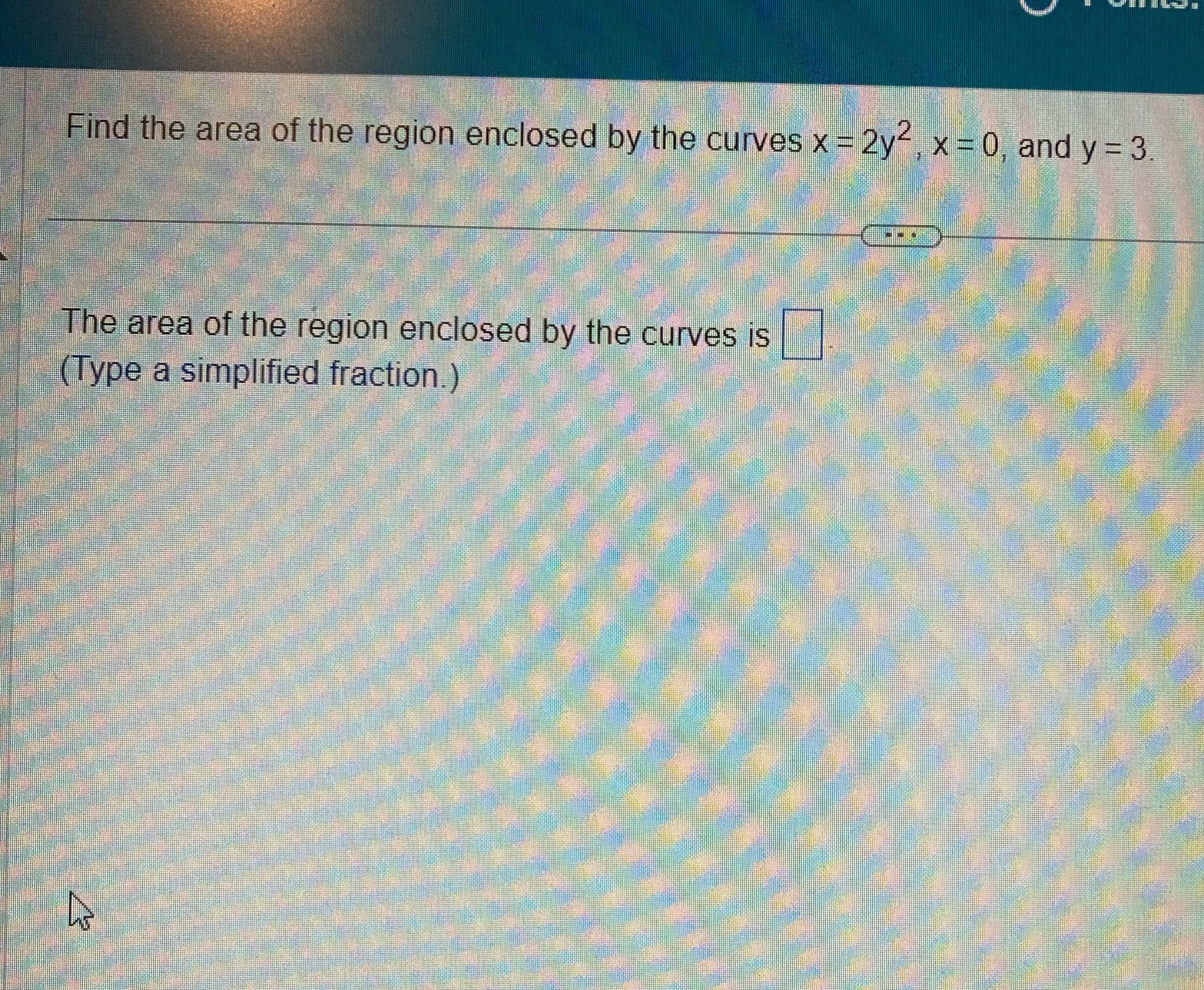 Solved Find the area of the region enclosed by the curves | Chegg.com