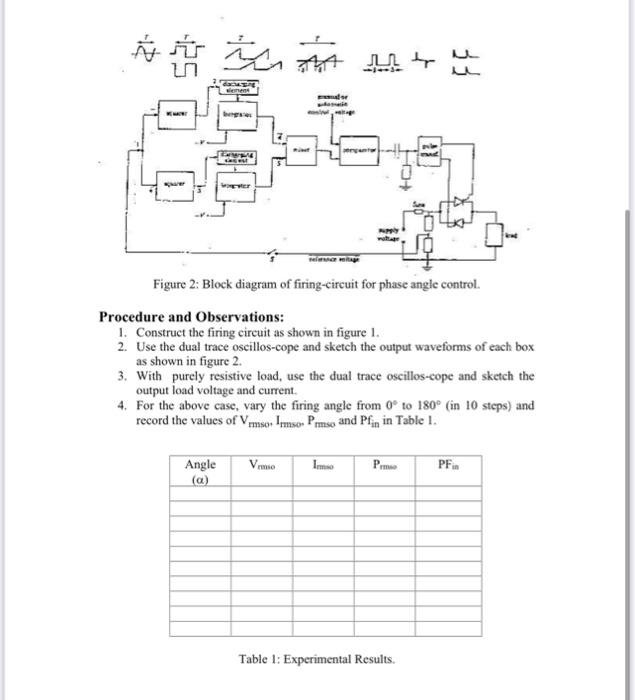 Objective: Construction of a firing circuit for a | Chegg.com