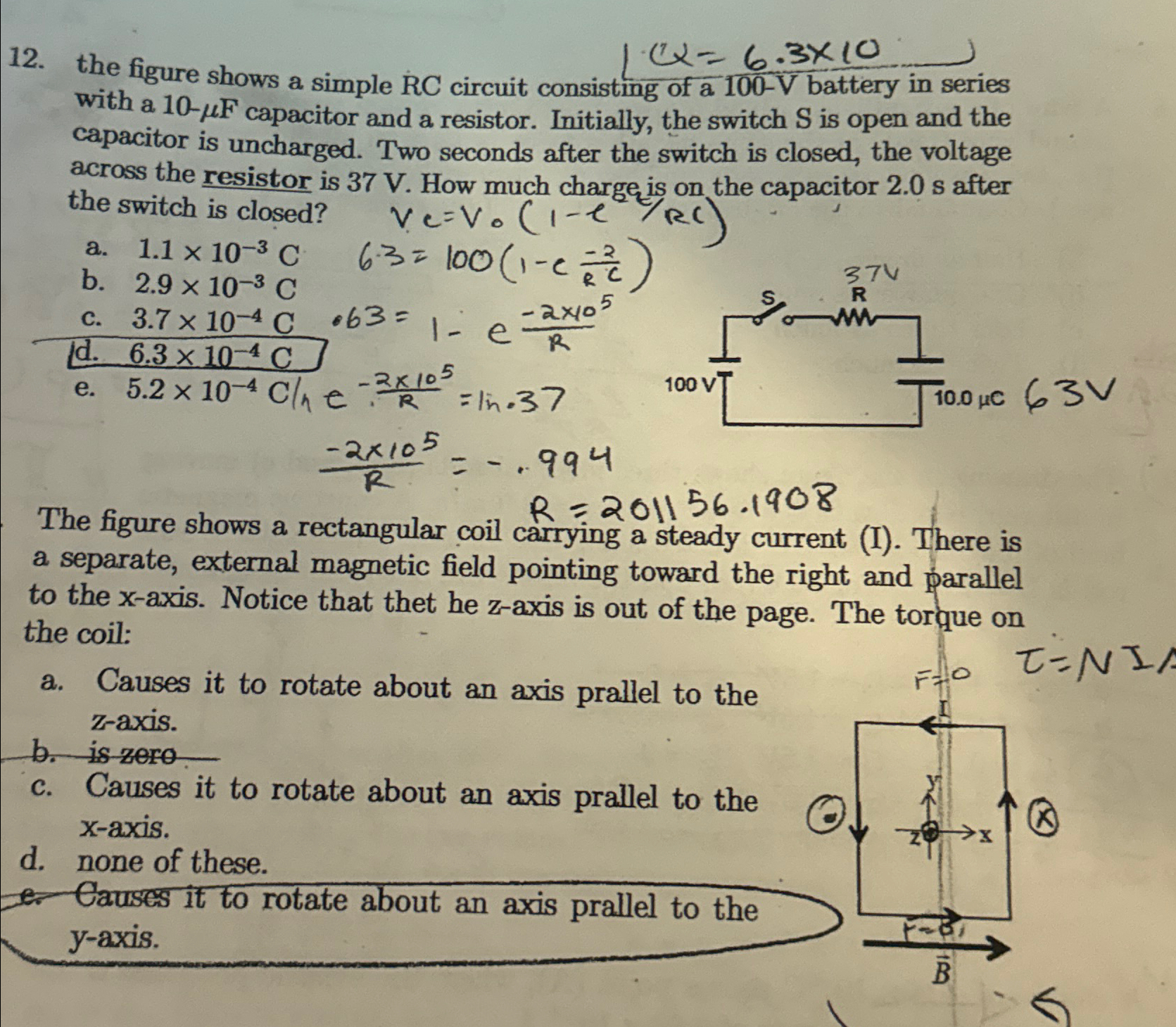 Solved the figure shows a simple RC ﻿circuit consisting of a | Chegg.com