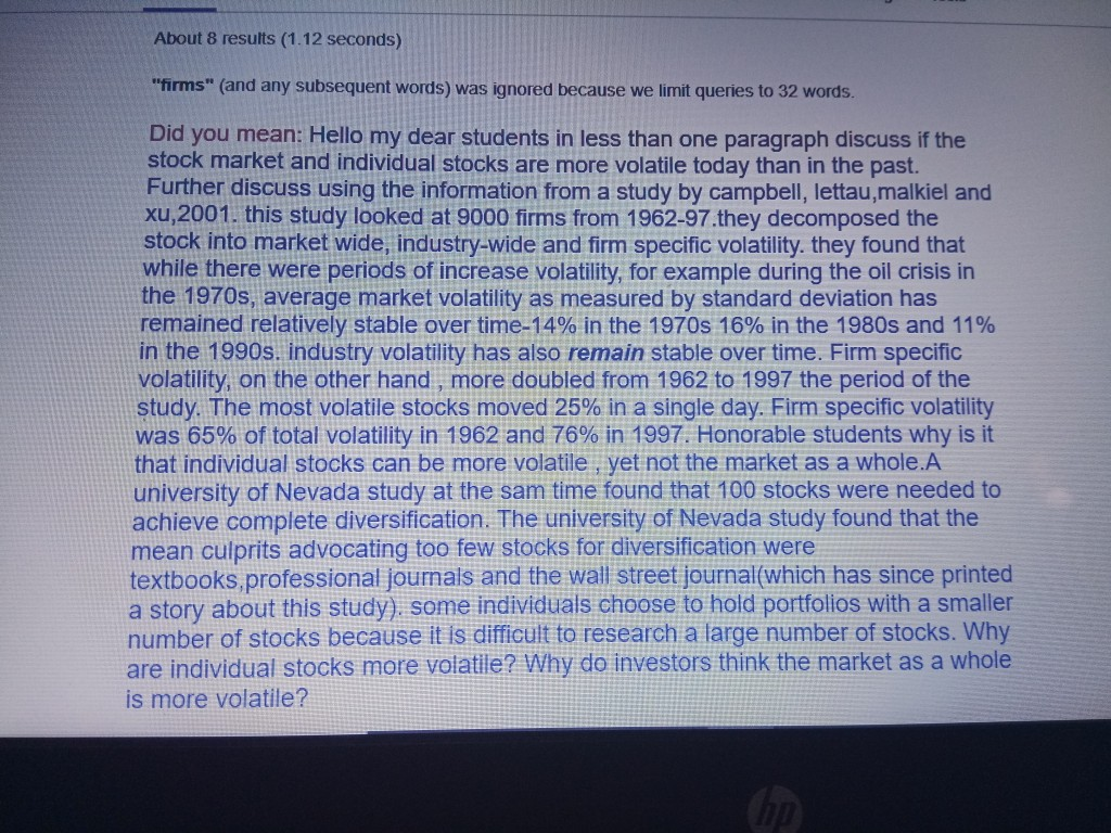 Solved About 8 results (1.12 seconds) "firms" (and any