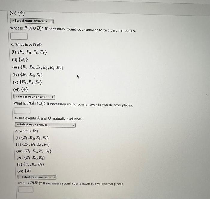 Solved Suppose That We Have A Sample Space | Chegg.com