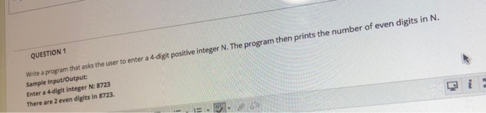 Solved QUESTION 1 Write a program that asks the user to | Chegg.com